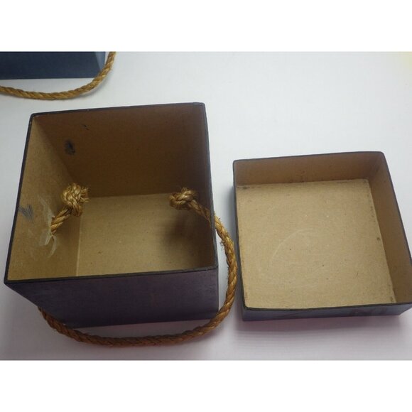 Vintage Western Nesting Boxes Red Blue Branding Iron Design Lot 3 - Picture 8 of 11